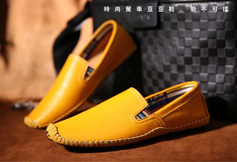 Мужская обувь для вождения 2019 мужская кожаная повседневная модные мягкие
