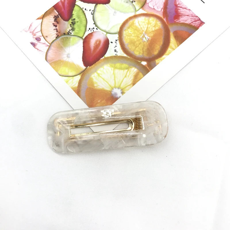 Модные женские Винтажные заколки для волос Леопардовый зажим геометрическая