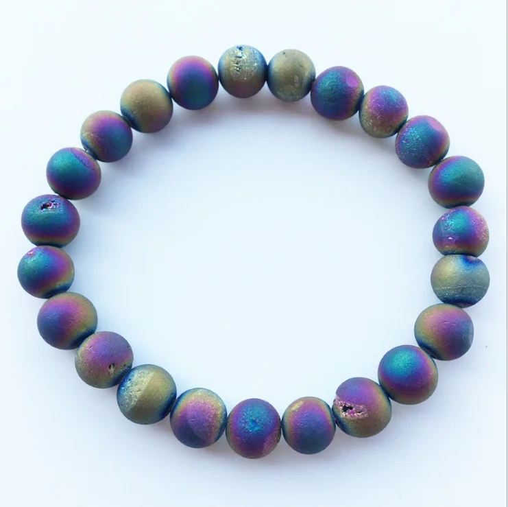 

New Matte Scrub Black Agates Lover's Bracelet Sets,factory Wholesale Black Agates Matte Scrub Beaded Bracelet with Couple