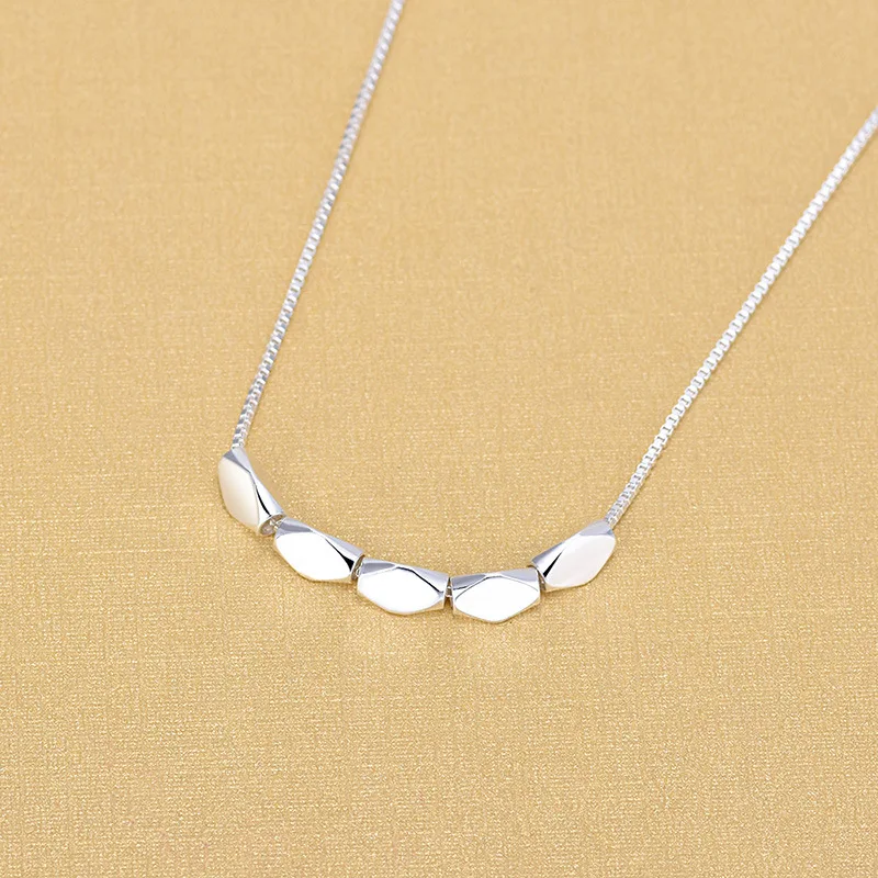 

Silver Color Bean Beads Choker Necklaces For Women Collier Necklaces Jewelry