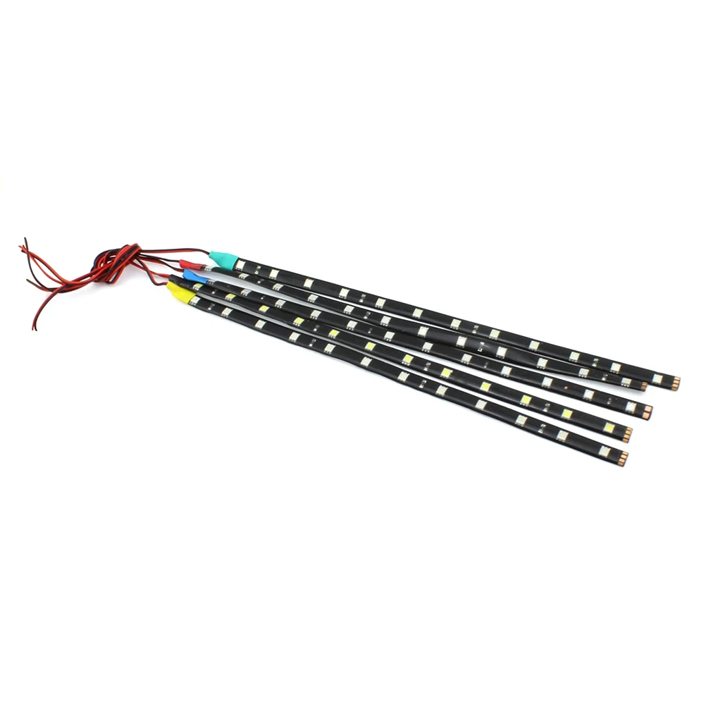 5 шт. 30 см 15 светодиодный 3528 SMD автомобильный трос водонепроницаемый гибкий