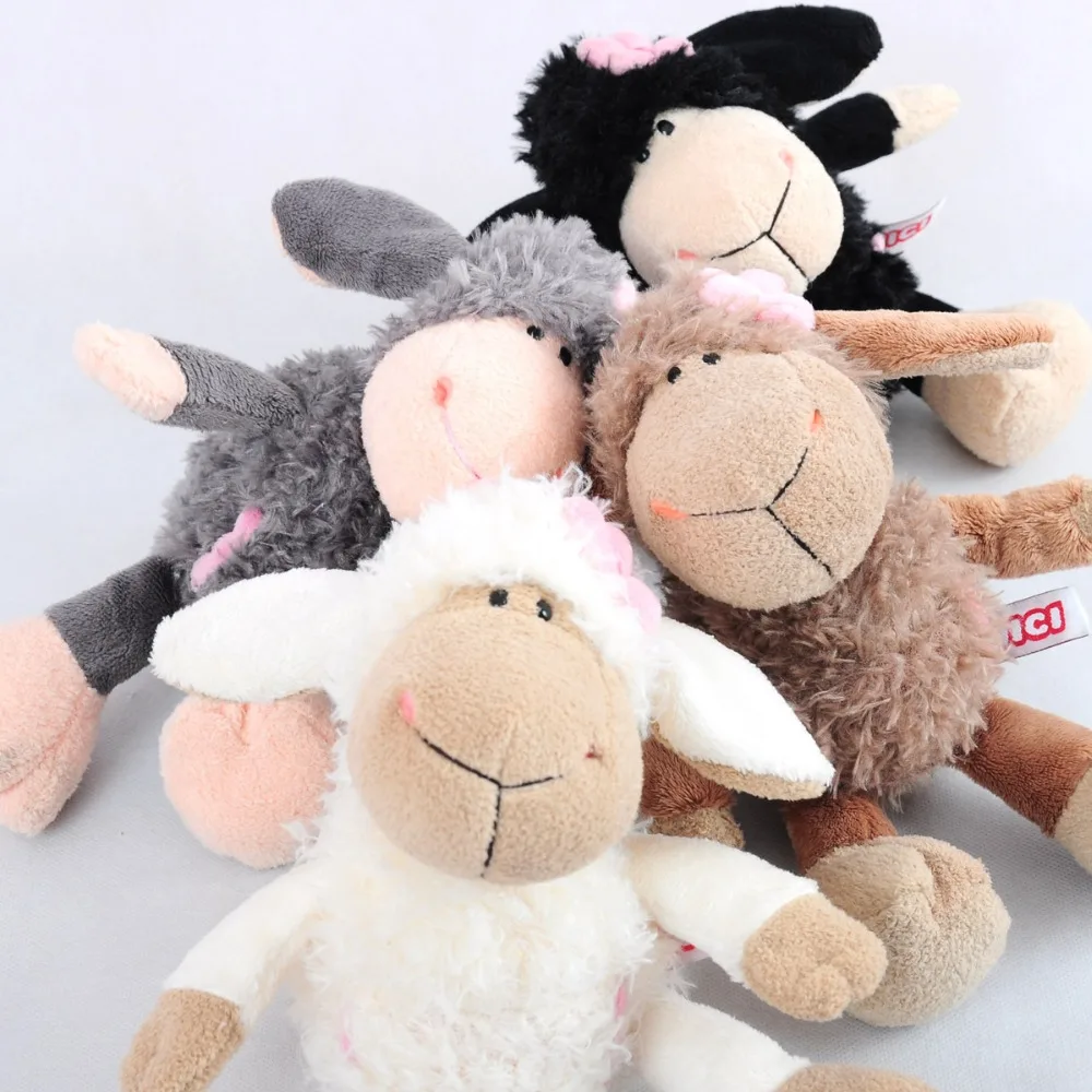 Милая плюшевая игрушка кукла милая мягкая овечья шерсть цветок на голове история