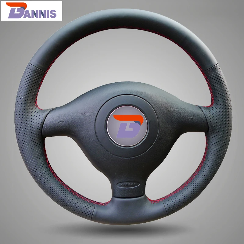 Чехол на руль BANNIS из искусственной кожи для Volkswagen VW Golf 4 Mk4 Old Passat B5|steering wheel cover|wheel