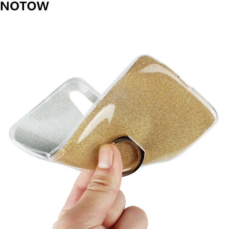 Мягкий блестящий чехол для телефона NOTOW flash задняя сторона из ТПУ с подставкой Xiaomi