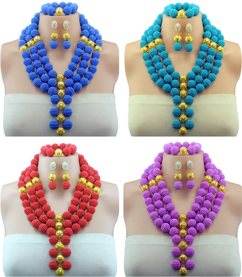 Элегантный 10 видов цветов Нигерийский Африканский Свадебный комплект ювелирных