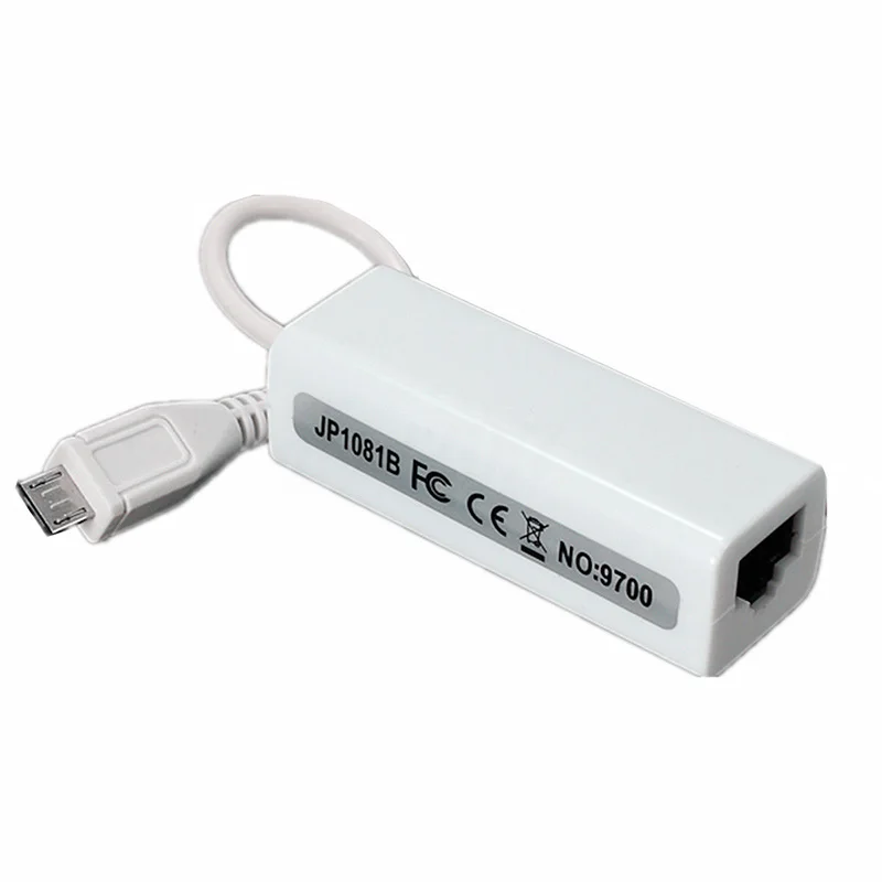 

Адаптер-преобразователь кабеля Micro USB 2,0 5P к RJ45 для планшетов и ПК QJY99
