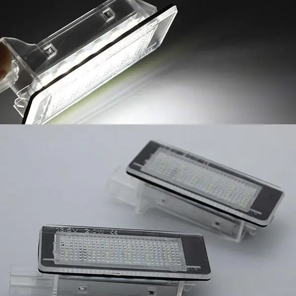 

2x Canbus White LED Number License # Plate lights Lamp for Duster 2009-2017