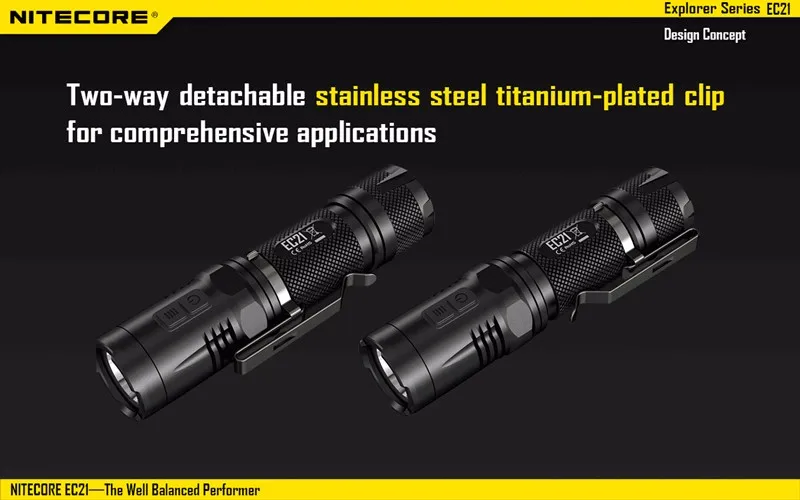 Хорошо сбалансированный трансформатор 460 люменов CREE XP-G2 R5 EC21 Nitecore Flash светильник перезаряжаемый красный светильник
