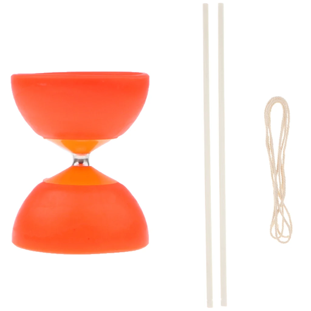 Пластмассовая подшипниковая игрушка для жонглирования 1-Bearing Diabolo китайская профессиональная йо-йо 2 ручки и 1 струнная игрушка