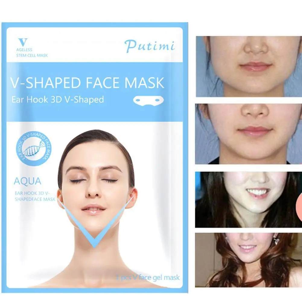 Горячая продажа обновление V Маска для Лица гидрогель женщин морщинка подбородок