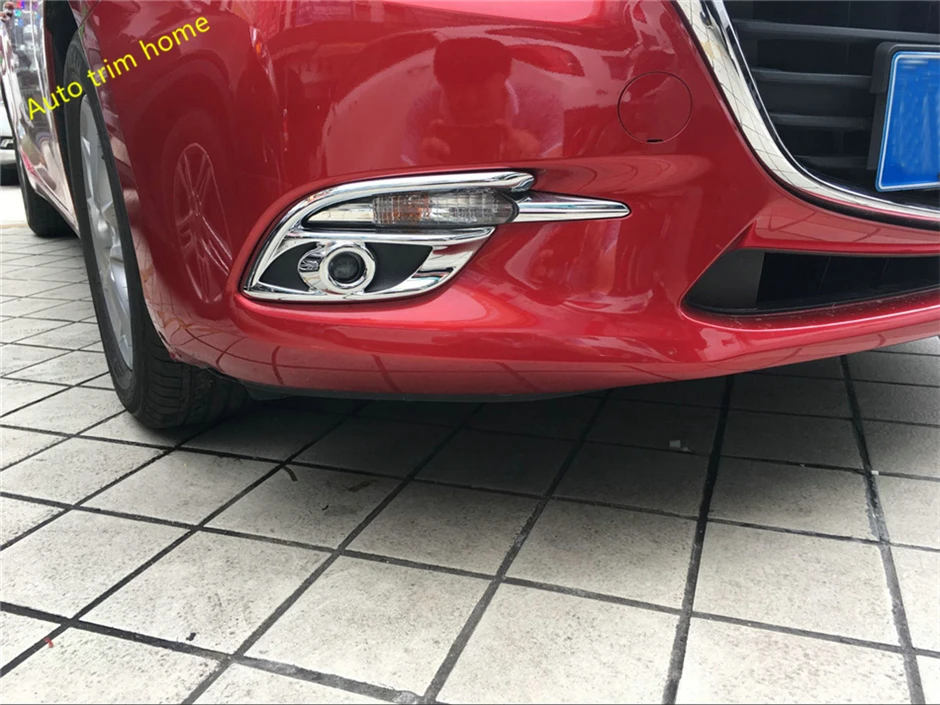 Lapetus хромированные передние противотуманные фары Накладка для Mazda 3 AXELA седан