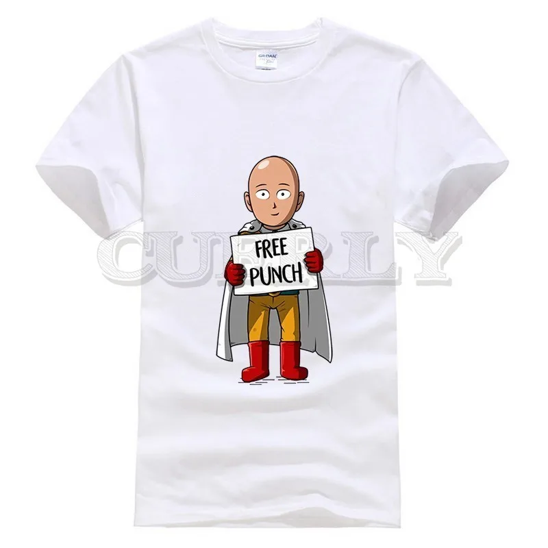 2019 новая футболка с принтом One Punch Man Saitama Thsirt большой размер японский мультфильм