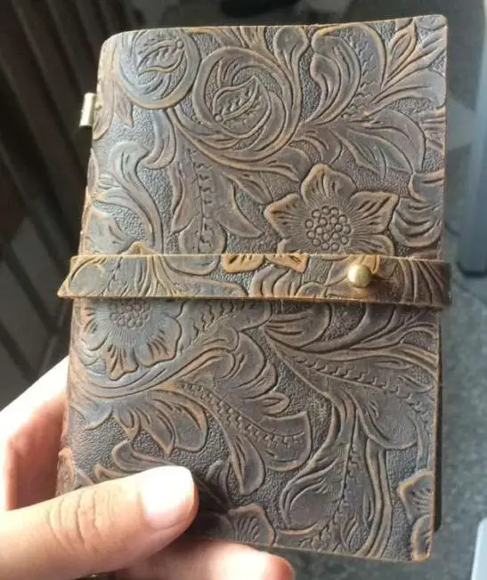 130 мм* 100 мм новейший блокнот из натуральной кожи Bullet journal бумажный блокнот еженедельные аксессуары для планировщика канцелярский дневник 01661 - Цвет: coffee