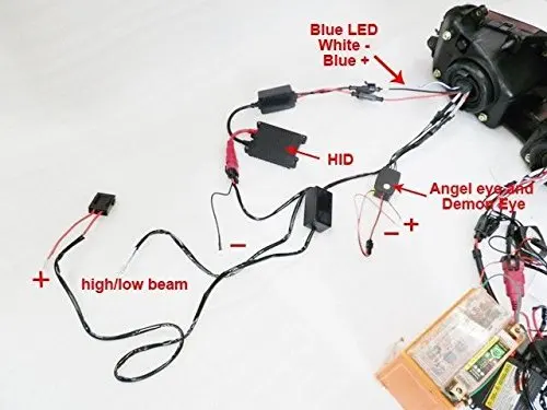 Ангел глаз HID проектор демон передняя фара в сборе для 2004 2007 Honda CBR 1000 RR|1000 rr|cbr rrhonda