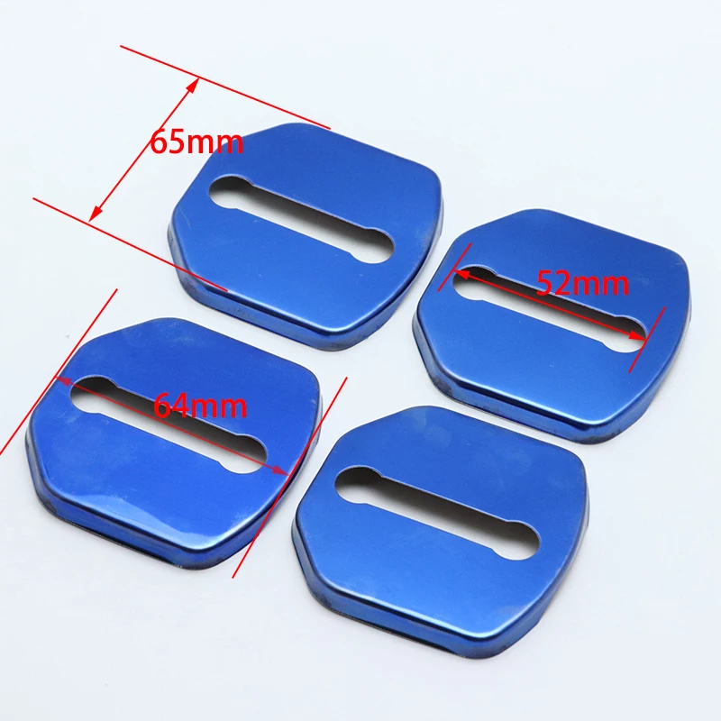 4 шт. автомобильный чехол из нержавеющей стали защитный стальной дверной замок