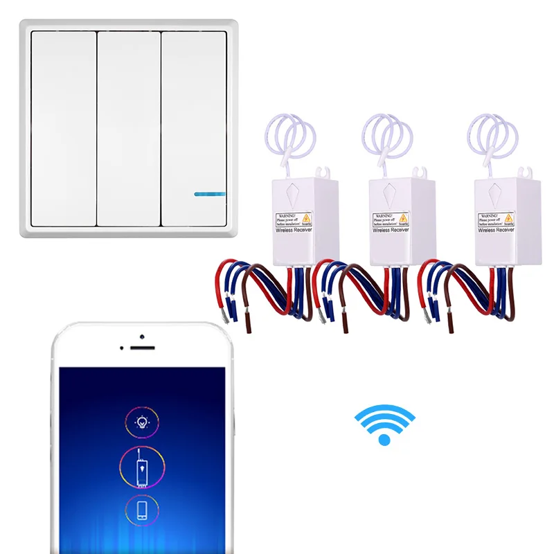 Дистанционный переключатель беспроводной домашний таймер 3 шт. умный Wifi 220 В