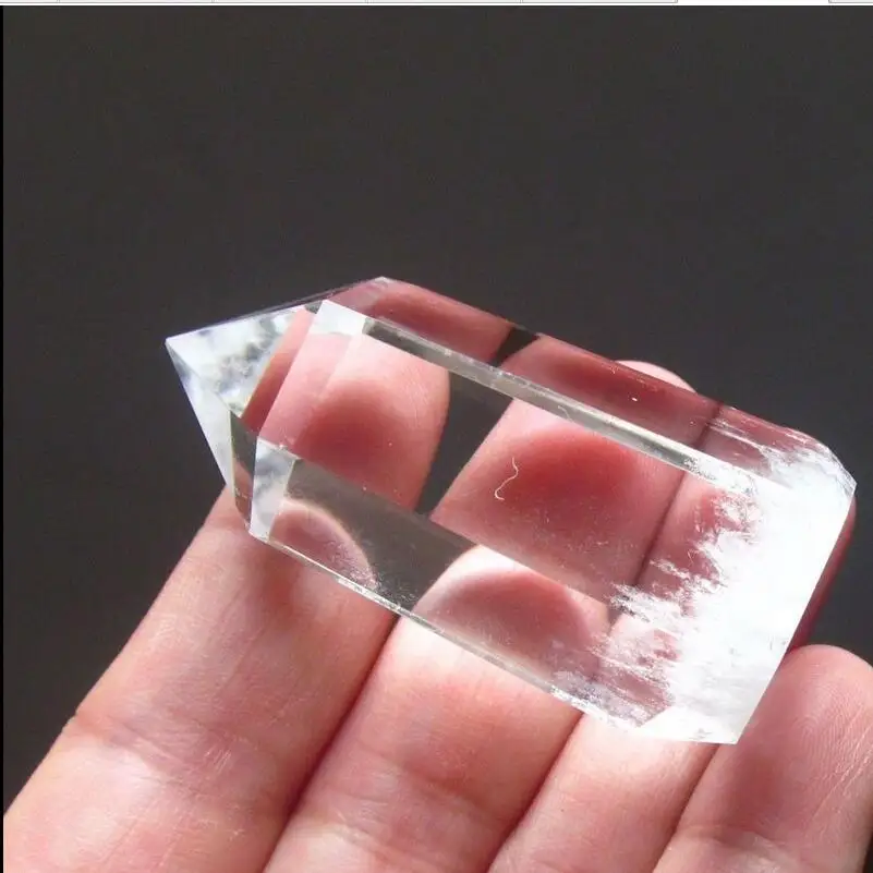 zhaorui66shun057++44g 2.01&quot natural pure quartz rock crystal point healing DA686 | Дом и сад