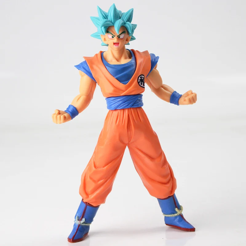 6 шт./лот Dragon Ball Супер Saiyan синий Гоку фигурки Сон Гоку Zamasu Rose Jiren аниме, модели игрушки