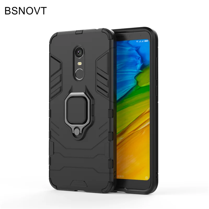 BSNOVT для Xiaomi Redmi 5 Plus противоударный чехол на палец кольцо магнитный держатель