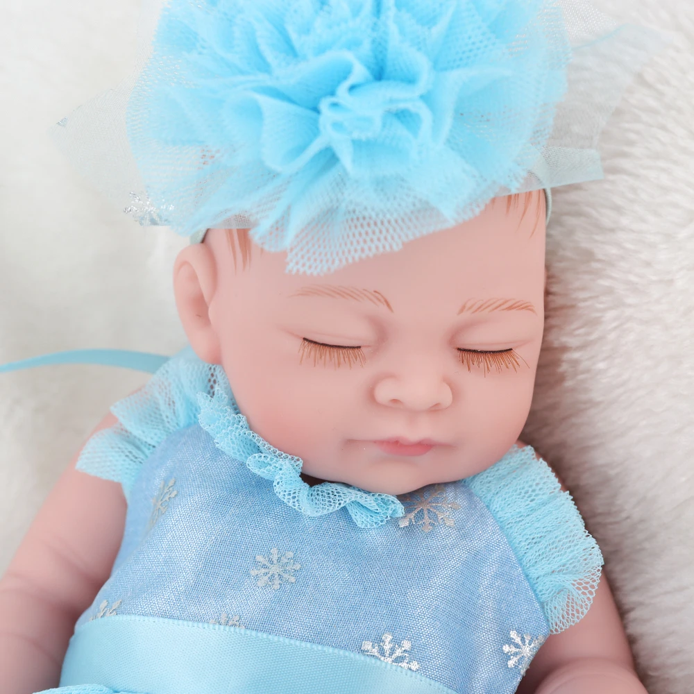 Reborn Baby Doll Toys Alive Bebe reborn Toddler Full silicone Play Toys Рождественский подарок ручной работы восхитительный 10 дюймов 25 см Playmates