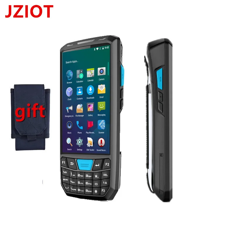 Jizan Android терминал | Ручной КПК сканер штрих кода 1d 2d QR NFC RFID wifi bluetooth 2G/3G/4G|Сканеры|