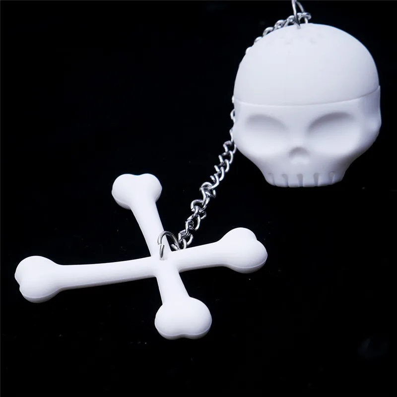 Cute Skull Crossbones Silicone Tea Infuser Strainers Filter by MOFUNYO: Perfect for Brewing Your Favorite Tea image 3