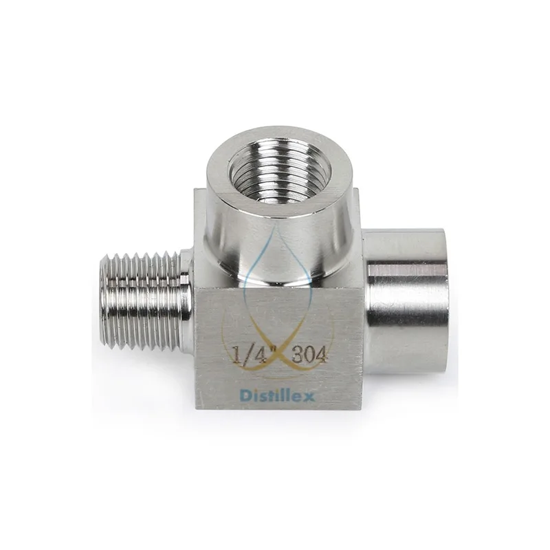 T адаптер 2x1/4 &quotFNPT 1x1/4&quot MNPT нержавеющая сталь 304.|Фитинги для труб| |