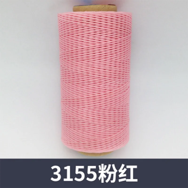 3155 Красочные плоские Швейные восковые линии ручной работы DIY для кожи плоские Вощеные швейные нейлоновые нити воск нейлоновая нить Mach кожаные инструменты - Цвет: 3155