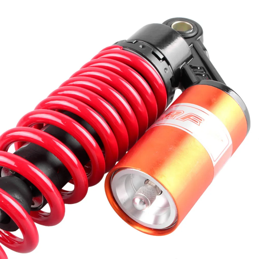 

13.5" 340mm Motorcycle A Pair Rear Air Shocks Absorber eye to eye Gokart Red&Orange