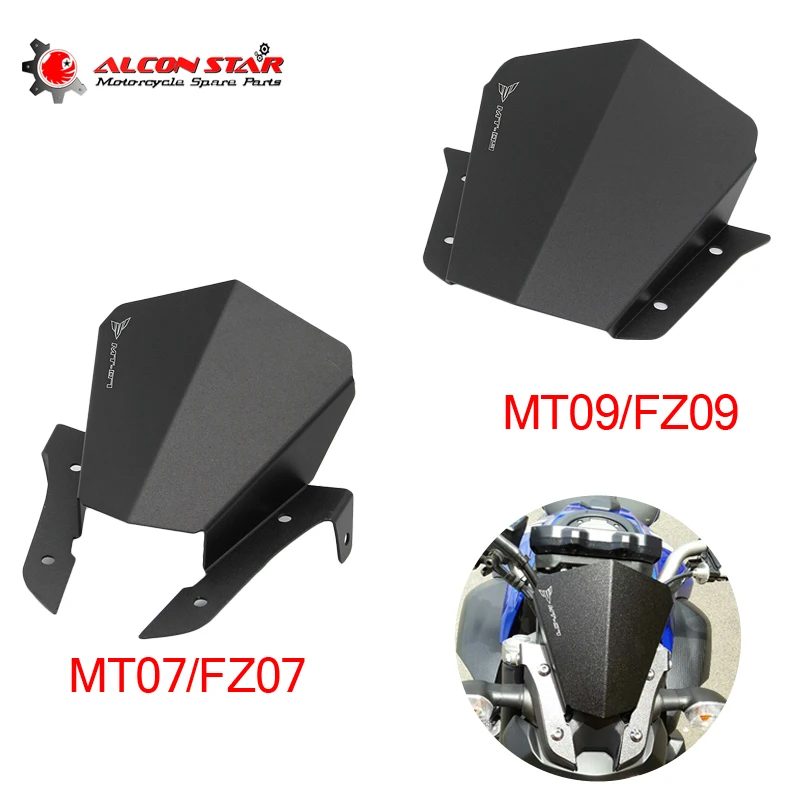 Alconstar CNC алюминиевое лобовое стекло мотоцикла ветрового стекла для Yamaha MT07 FZ07 2013 2017