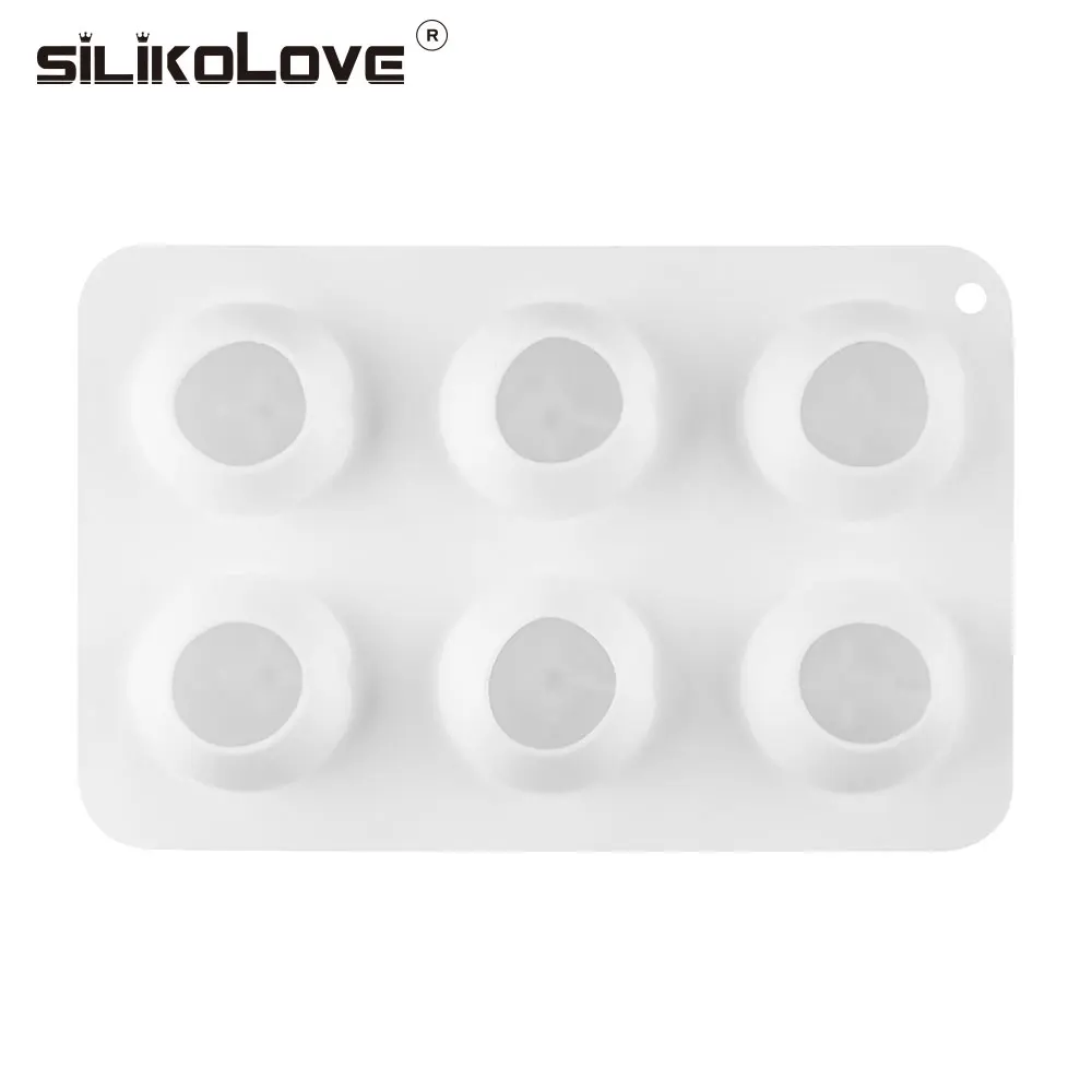 SILIKOLOVE, 6 отверстий, 3D, форма для персикового торта, силиконовые формы для выпечки, украшения торта, десерт, фруктовый мусс, плесень, инструменты для выпечки, сделай сам