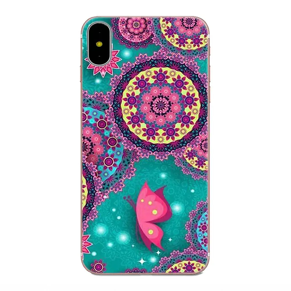 Мягкий чехол из ТПУ для телефона с цветочным рисунком Мандала хна Galaxy J1 J2 J3 J330 J4 J5