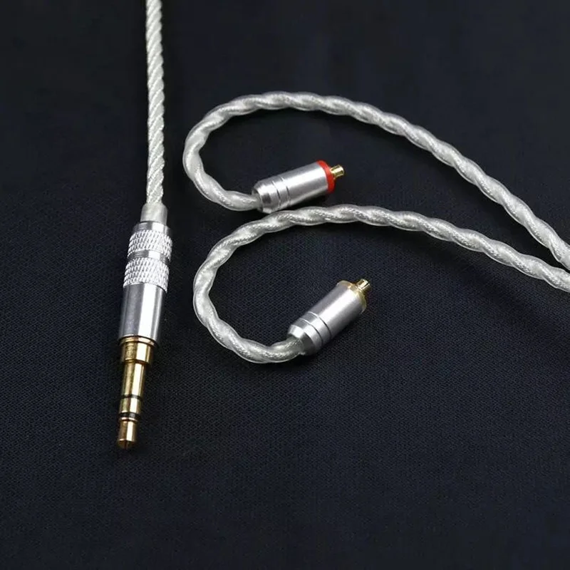 Новый HIFI LZ A6 MMCX кабель 3 5 мм 8 ядерный бескислородный медный с серебряным