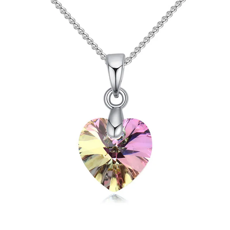 Женская подвеска с кристаллом Swarovski Ms Betti ожерелье кулоном в виде сердца для