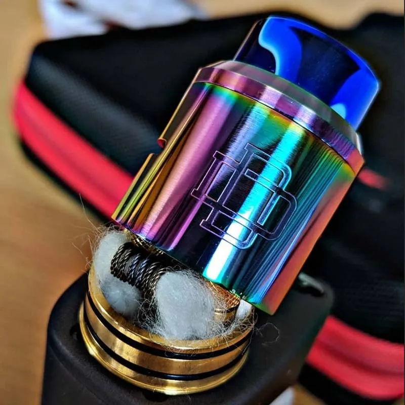 Augvape Druga RDA бак 24 мм Диаметр электронная сигарета атомайзер 24K позолоченный Deck 810