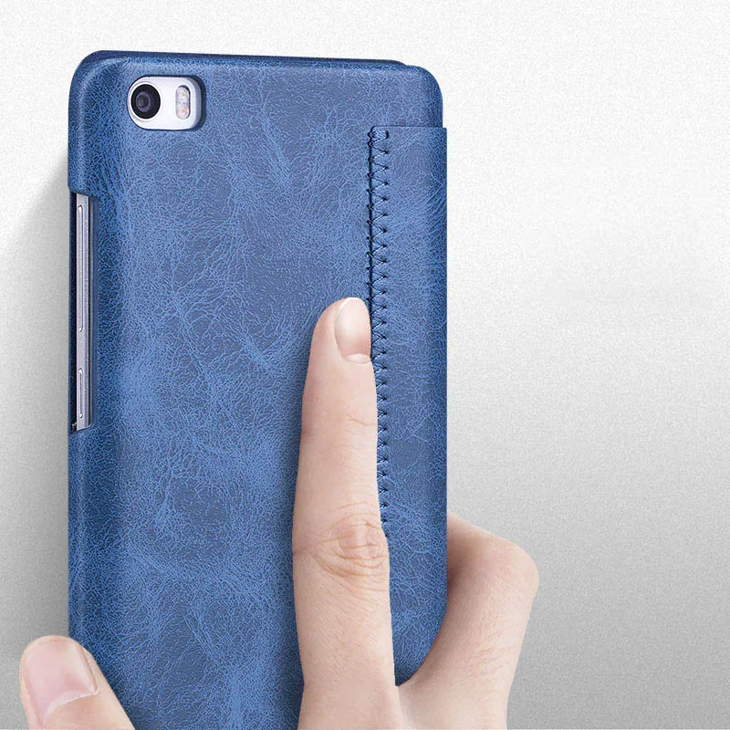 Для Xiaomi mi 5 MOFi кожаный чехол для Чехол антидетонационный роскошный RUI серии PU флип