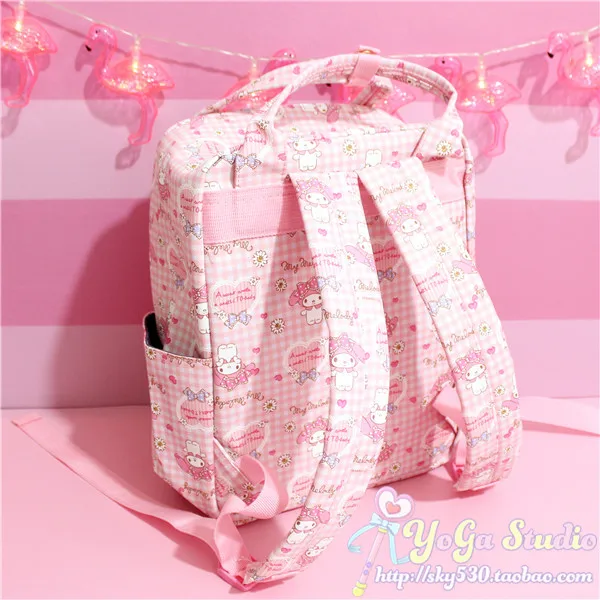Милый мультяшный Оригинальный рюкзак My Melody детские розовые школьные ранцы сумки