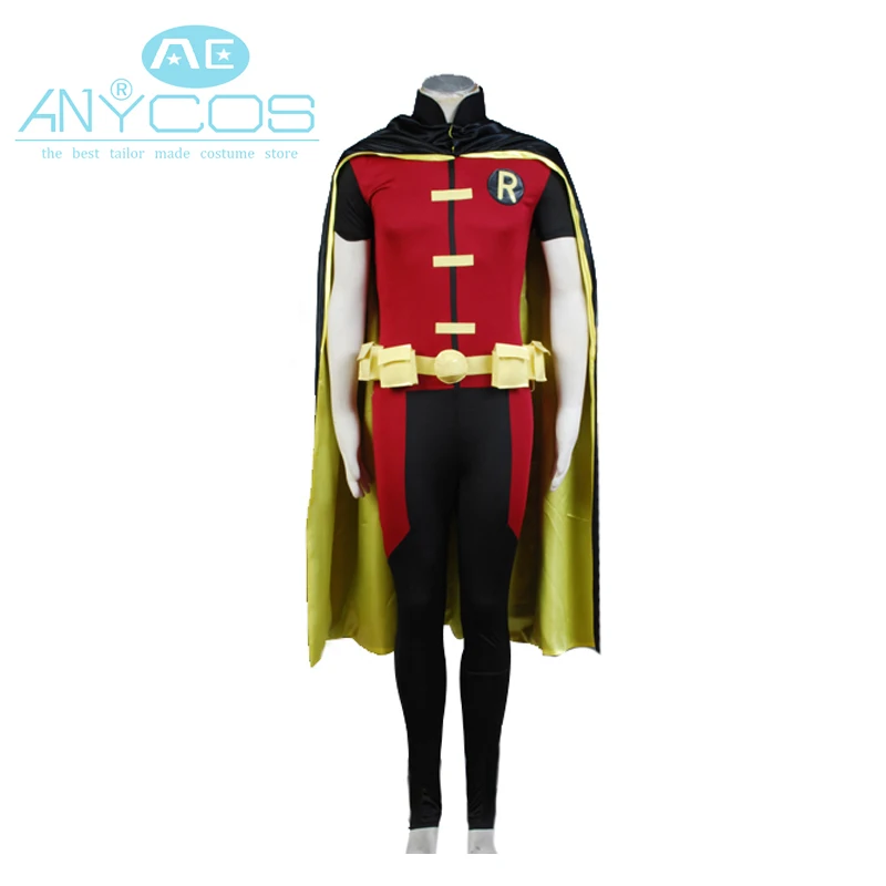 Униформа молодых справедливостей Робина комбинезон накидка для мужчин