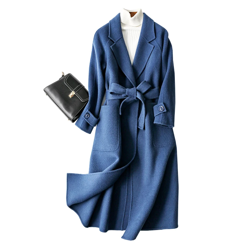 Фото 2019 Fashion Women Wool Coat Autumn Long Slim Jacket Female Double Side Cashmere Woolen Elegant Winter Jackets casaco Женская одежда 2019 Fashion Women Wool Coat Autumn Long Slim Jacket Female Double Side Cashmere Woolen Elegant Winter Jackets casaco Женская одежда
