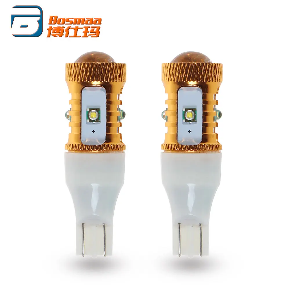 

2 шт. BOSMAA T15 30 Вт Светодиодный W16W W/CREE чипы поворотники резервные задние фонари ширина лампы дальнего света
