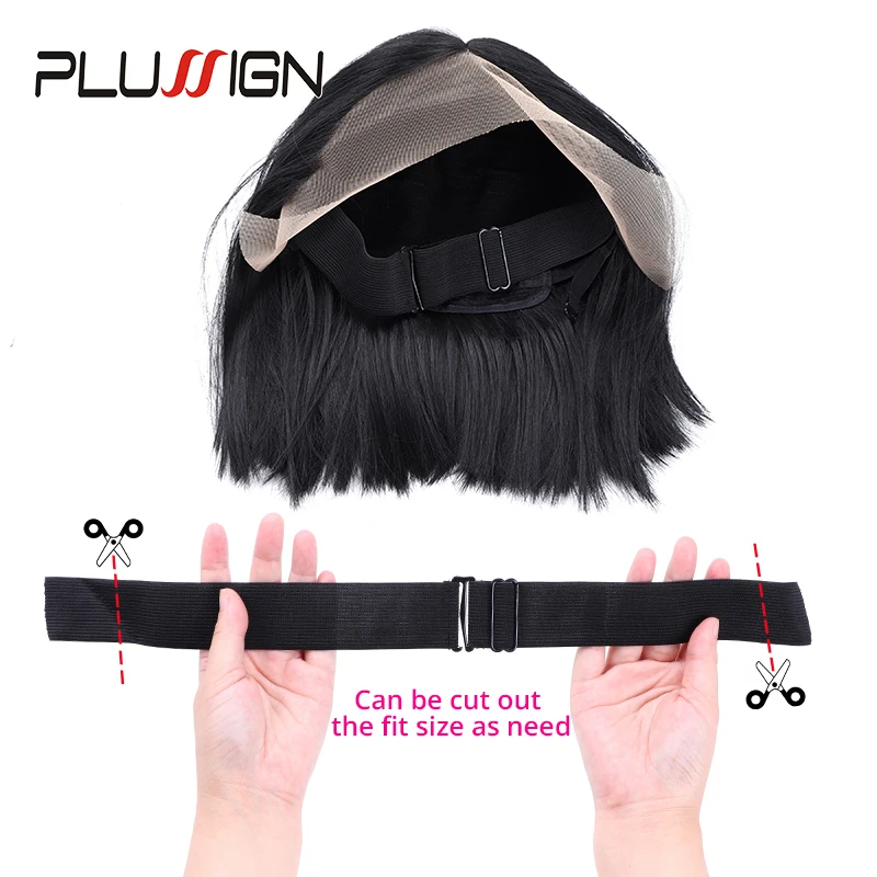 

Plussign New 1pcs 3pcs 5pcs Wig Band Adjustable Elastic Band For Making Wigs 2.5Cm 3.5Cm Width Two Style Black Wig Making Tools