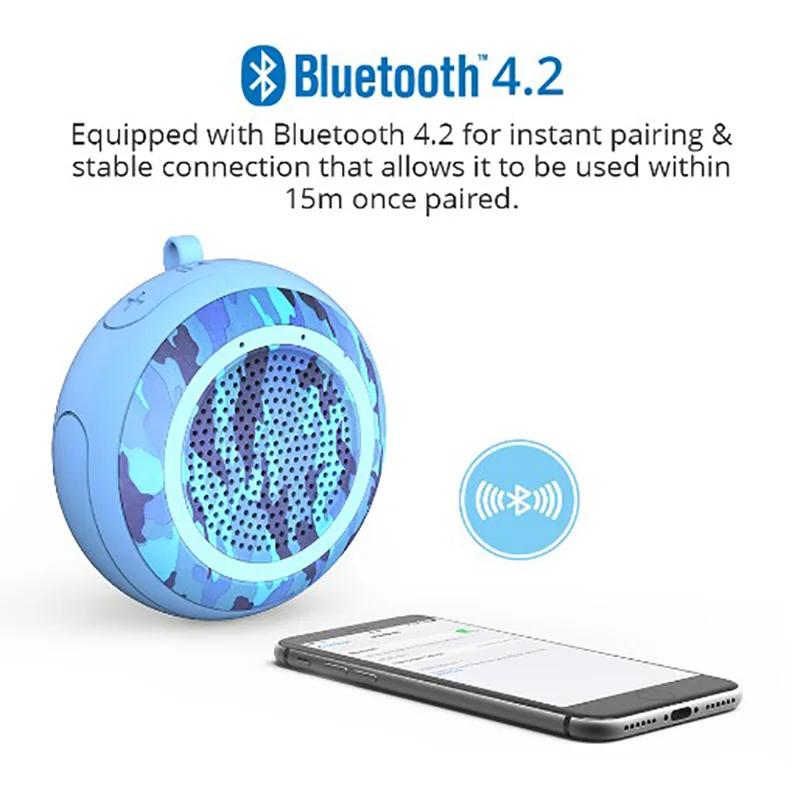 Bluetooth-Колонка уличная портативная с поддержкой TF-карты и голосовыми