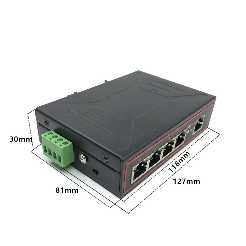 

industrial switch 10/100Mbps RJ45 5 port ethernet industrial switch5V-58V 5 port ethernet switch network switch