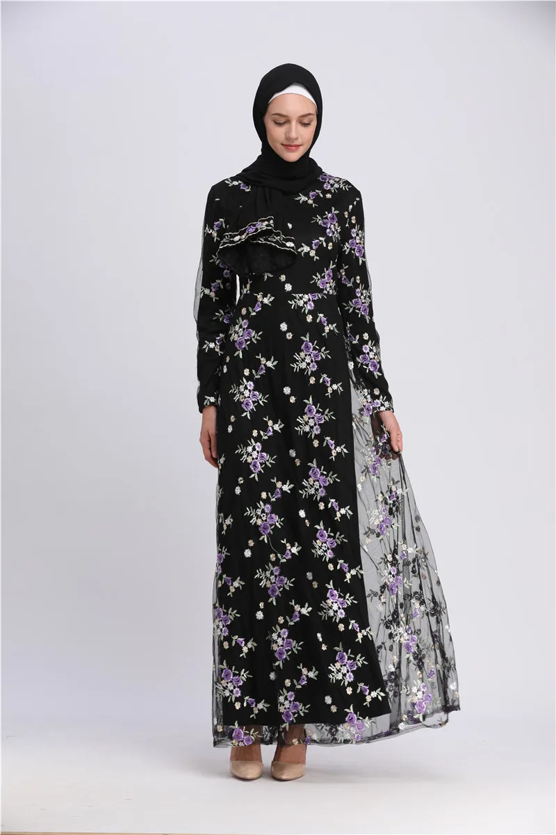 PrettyRunni Исламская одежда Длинные трикотаж кимоно длинный халат Jubah Ближний Восток