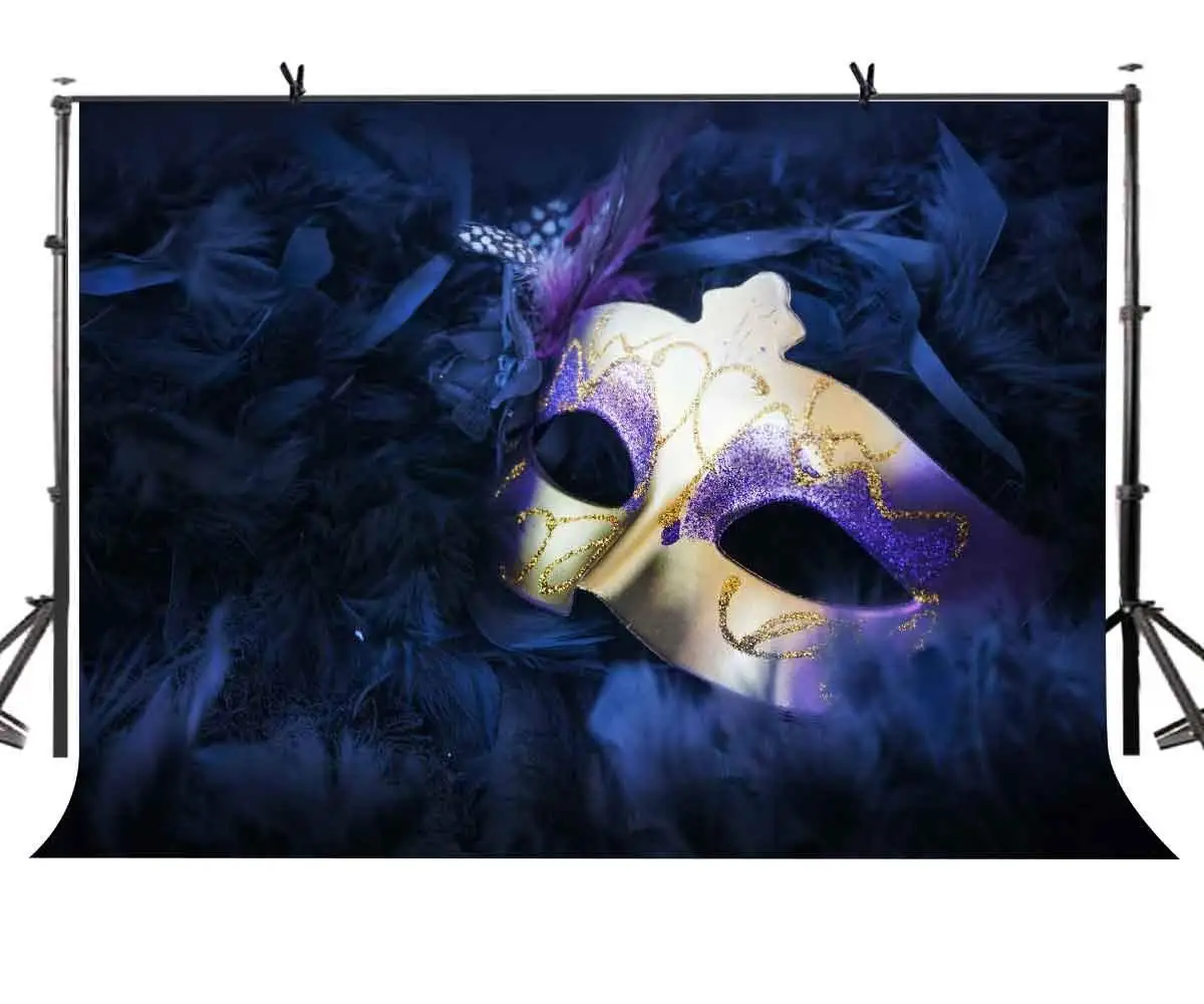 7x5ft Magicalism фон фиолетовый Красивая маска для фотосъемки и студийный реквизит