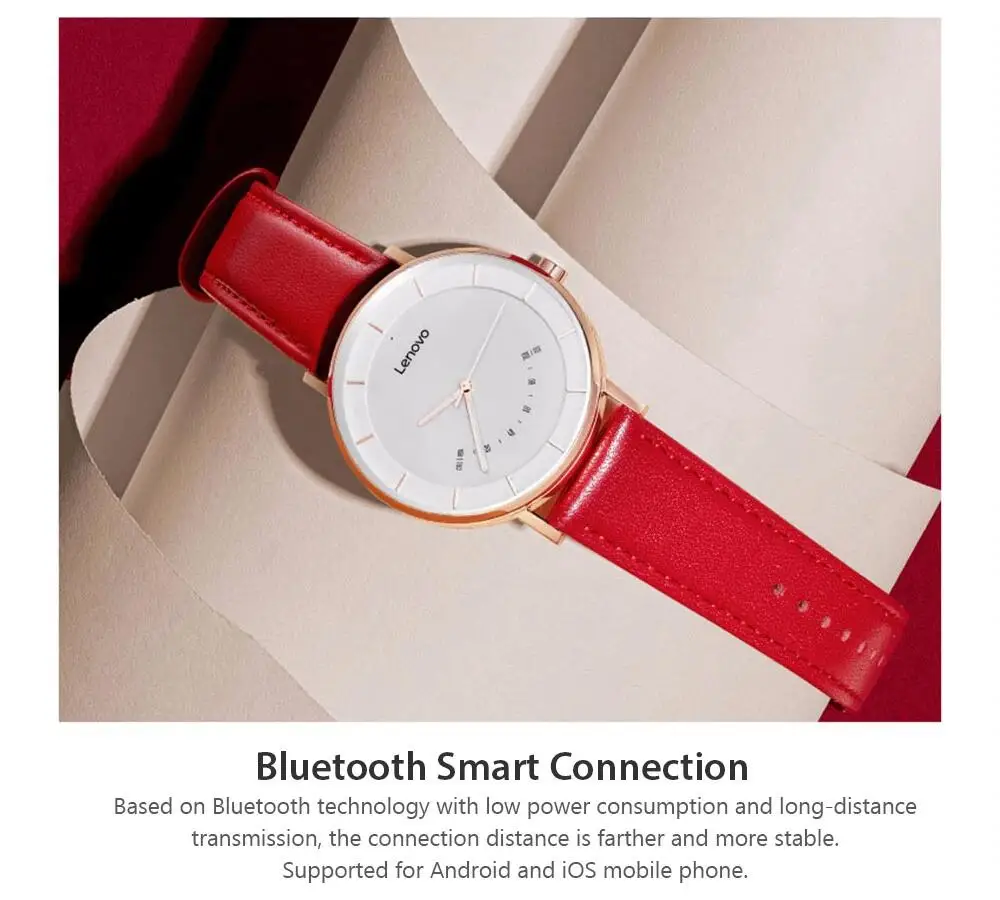 Оригинальные новые Смарт-часы lenovo S Модные кварцевые часы умные напоминание 50 м водонепроницаемые спортивные умные часы