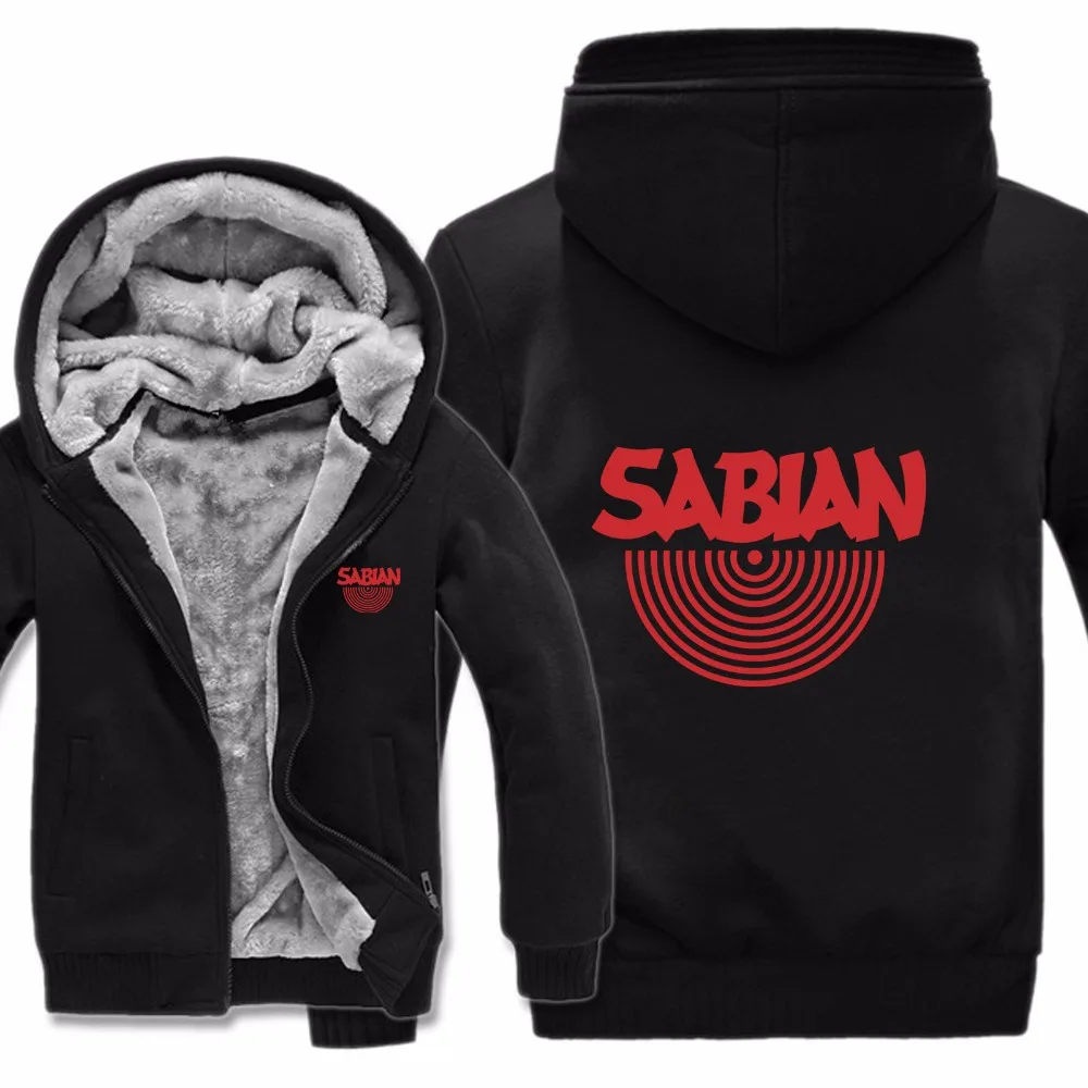 Мужская толстовка с капюшоном Sabian повседневная Толстая флисовая в стиле хип хоп