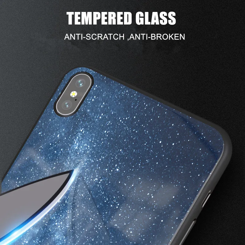 GURIOO Роскошный телефон чехол для iPhone 6 S 7 8 XS плюс X XR Max Space Cosmic звездное небо жесткий