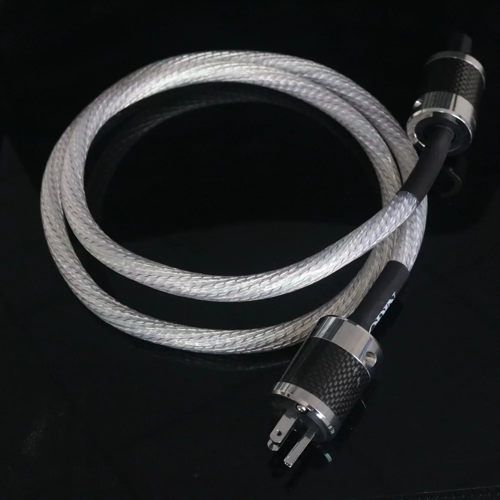 Hi end DIY XSSH аудио YIVO Женский штекер из углеродного волокна AC Разъем 13 мм OD 9 core OFC