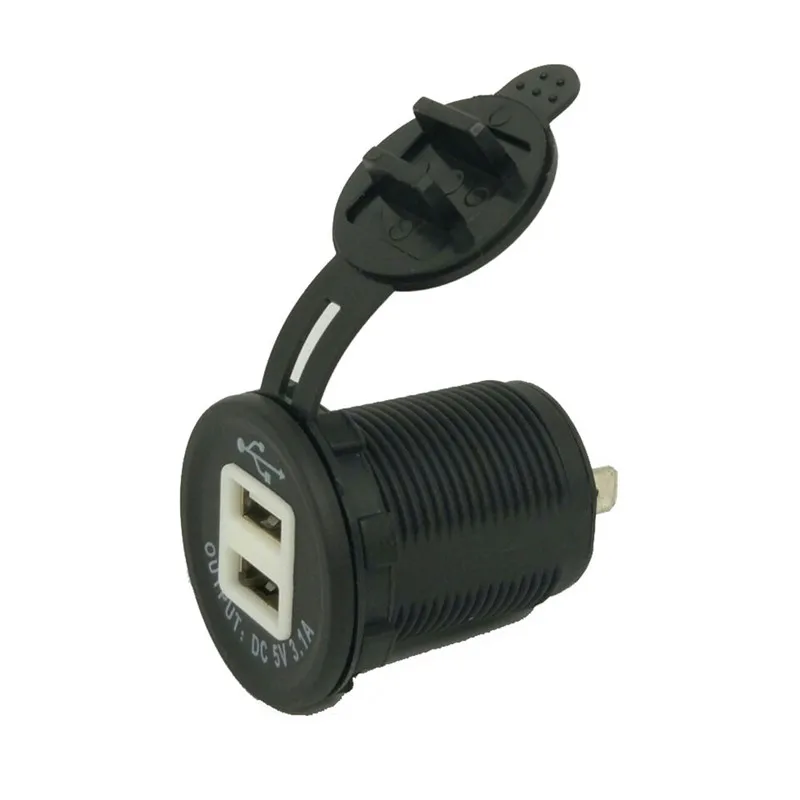 Автомобильное зарядное устройство kongyide Mini Dual USB для мотоцикла источник питания